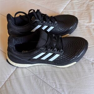 adidas Black and White Athletic Shoes